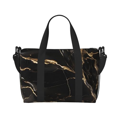 QGQHS Handreisetasche aus schwarzem Marmor, für Damen und Herren, strapazierfähiges Material und stilvolles Design, geeignet für Geschäfts- und Freizeitreisen. QGQHS Handreisetasche aus schwarzem Marmor, für Damen und Herren, strapazierfähiges Material und stilvolles Design, geeignet für Geschäfts- und Freizeitreisen. von QGQHS