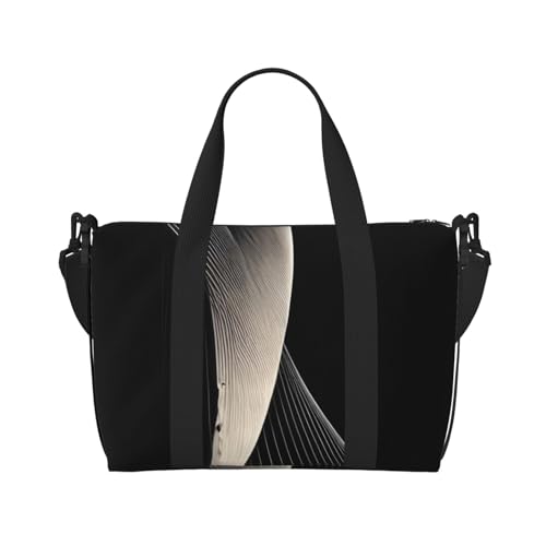 QGQHS Handreisetasche mit abstrakten Kurven, für Damen und Herren, strapazierfähiges Material und stilvolles Design, geeignet für Geschäfts- und Freizeitreisen, Schwarz QGQHS Handreisetasche mit abstrakten Kurven, für Damen und Herren, strapazierfähiges Material und stilvolles Design, geeignet für Geschäfts- und Freizeitreisen, Schwarz von QGQHS