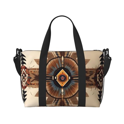 QGQHS Indianer-Malerei-Handreisetasche für Männer und Frauen, strapazierfähiges Material und stilvolles Design, geeignet für Geschäfts- und Freizeitreisen, schwarz QGQHS Indianer-Malerei-Handreisetasche für Männer und Frauen, strapazierfähiges Material und stilvolles Design, geeignet für Geschäfts- und Freizeitreisen, schwarz von QGQHS