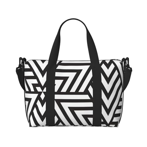 QGQHS Printidea Handreisetasche, für Damen und Herren, strapazierfähiges Material und stilvolles Design, geeignet für Geschäfts- und Freizeitreisen, Schwarz QGQHS Printidea Handreisetasche, für Damen und Herren, strapazierfähiges Material und stilvolles Design, geeignet für Geschäfts- und Freizeitreisen, Schwarz von QGQHS