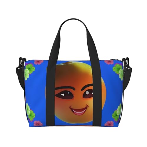 QGQHS Smiley Yellow Pear Handreisetasche für Damen und Herren Strapazierfähiges Material und stilvolles Design, geeignet für Geschäfts- und Freizeitreisen, Schwarz QGQHS Smiley Yellow Pear Handreisetasche für Damen und Herren Strapazierfähiges Material und stilvolles Design, geeignet für Geschäfts- und Freizeitreisen, Schwarz von QGQHS