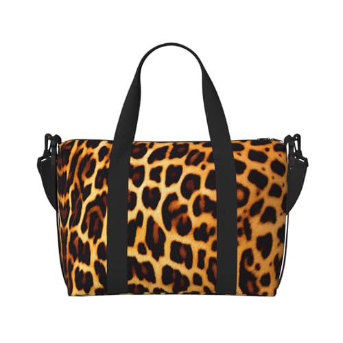 QGQHS Stripes On Leopards Handreisetasche für Damen und Herren Strapazierfähiges Material und stilvolles Design, geeignet für Geschäfts- und Freizeitreisen, Schwarz QGQHS Stripes On Leopards Handreisetasche für Damen und Herren Strapazierfähiges Material und stilvolles Design, geeignet für Geschäfts- und Freizeitreisen, Schwarz von QGQHS