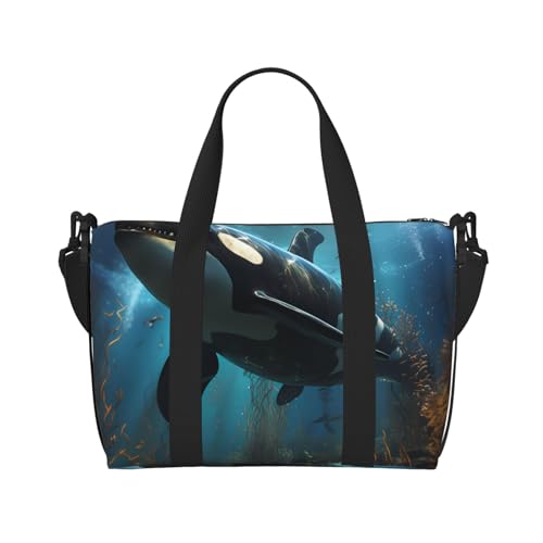Riesige Killerwale Handreisetasche für Männer und Frauen Langlebiges Material und stilvolles Design, geeignet für Geschäfts- und Freizeitreisen. Riesige Killerwale Handreisetasche für Männer und Frauen Langlebiges Material und stilvolles Design, geeignet für Geschäfts- und Freizeitreisen. von QGQHS