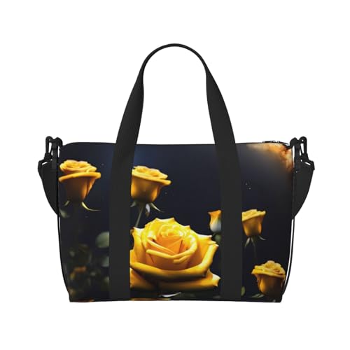Schöne gelbe Rosen Handreisetasche für Männer und Frauen Langlebiges Material und stilvolles Design, geeignet für Geschäfts- und Freizeitreisen. Schöne gelbe Rosen Handreisetasche für Männer und Frauen Langlebiges Material und stilvolles Design, geeignet für Geschäfts- und Freizeitreisen. von QGQHS