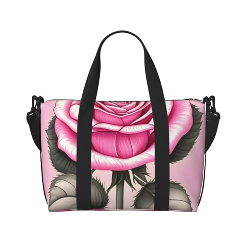 Schöne rosa Rosen Handreisetasche für Männer und Frauen Langlebiges Material und stilvolles Design, geeignet für Geschäfts- und Freizeitreisen. Schöne rosa Rosen Handreisetasche für Männer und Frauen Langlebiges Material und stilvolles Design, geeignet für Geschäfts- und Freizeitreisen. von QGQHS