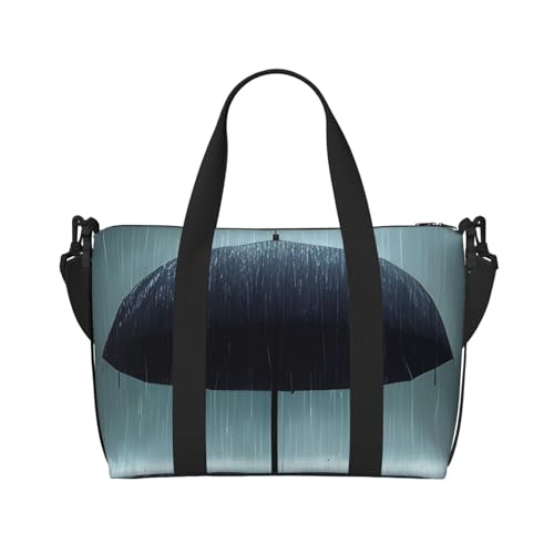 Schwarzer Regenschirm im Regen Handreisetasche Für Damen und Herren Strapazierfähiges Material und stilvolles Design, geeignet für Geschäfts- und Freizeitreisen. Schwarzer Regenschirm im Regen Handreisetasche Für Damen und Herren Strapazierfähiges Material und stilvolles Design, geeignet für Geschäfts- und Freizeitreisen. von QGQHS