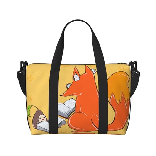 Sonnenblumenkerne und Füchse Handreisetasche für Männer und Frauen Langlebiges Material und stilvolles Design, geeignet für Geschäfts- und Freizeitreisen. Sonnenblumenkerne und Füchse Handreisetasche für Männer und Frauen Langlebiges Material und stilvolles Design, geeignet für Geschäfts- und Freizeitreisen. von QGQHS