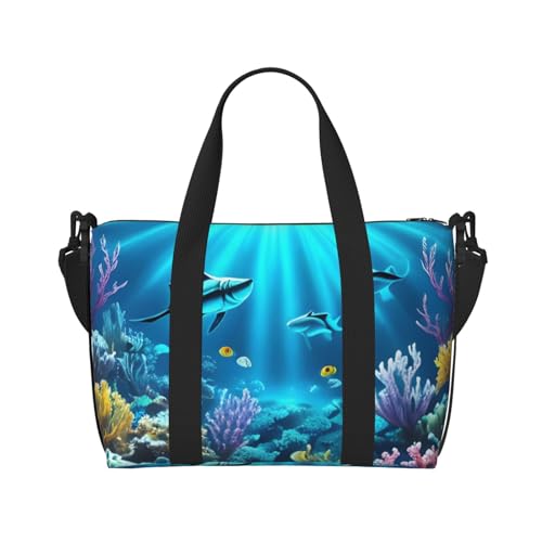 Submarine Coral Rays Handreisetasche für Männer und Frauen Langlebiges Material und stilvolles Design, geeignet für Geschäfts- und Freizeitreisen Submarine Coral Rays Handreisetasche für Männer und Frauen Langlebiges Material und stilvolles Design, geeignet für Geschäfts- und Freizeitreisen von QGQHS