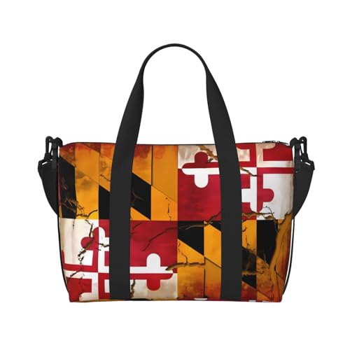 Vintage Wooden Maryland Flag Hand Travel Bag For Men And Women Durable Material And Stylish Design, Suitable For Business And Leisure Travel Vintage Wooden Maryland Flag Hand Travel Bag For Men And Women Durable Material And Stylish Design, Suitable For Business And Leisure Travel von QGQHS