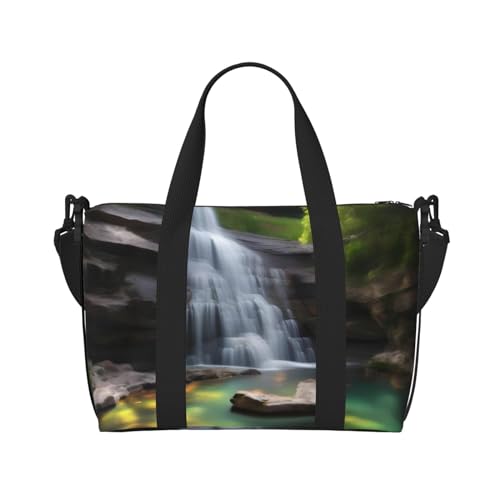 Waterfall Views Handreisetasche für Damen und Herren Strapazierfähiges Material und stilvolles Design, geeignet für Geschäfts- und Freizeitreisen. Waterfall Views Handreisetasche für Damen und Herren Strapazierfähiges Material und stilvolles Design, geeignet für Geschäfts- und Freizeitreisen. von QGQHS
