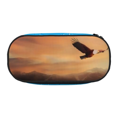 QGWDYYJQ Bedrucktes Federmäppchen mit Indianerstämmen, Schreibwaren-Organizer, tragbares Federmäppchen, Schwarz , Einheitsgröße, Münztasche von QGWDYYJQ