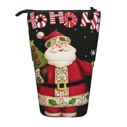QGWDYYJQ Frohe Weihnachten bedruckter Teleskop-Bleistift-Organizer, vertikal von QGWDYYJQ