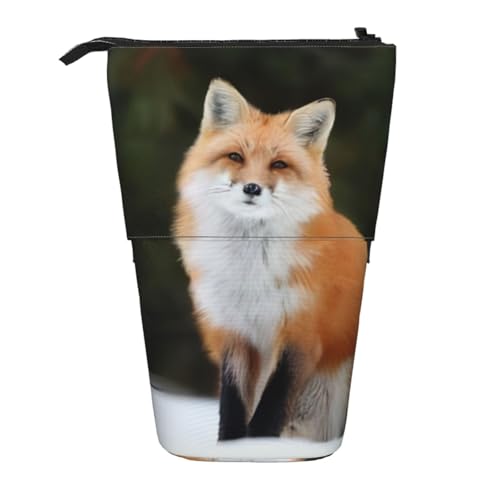 QGWDYYJQ Funny Fox bedruckter Bleistift-Teleskop-Organizer von QGWDYYJQ