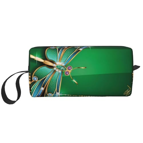 QGWDYYJQ Kleine Make-up-Tasche mit Libellen-Motiv, kleine Aufbewahrungstasche von QGWDYYJQ