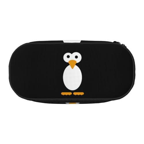 QGWDYYJQ Niedliches Federmäppchen mit Pinguin-Motiv, Schreibwaren-Organizer, tragbares Federmäppchen, Schwarz , Einheitsgröße, Münztasche von QGWDYYJQ