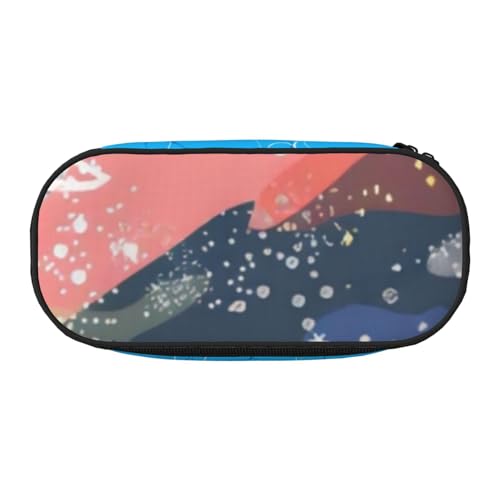 QGWDYYJQ Planet Bedrucktes Federmäppchen, Schreibwaren-Organizer, tragbares Federmäppchen, Schwarz , Einheitsgröße, Münztasche von QGWDYYJQ