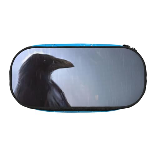 QGWDYYJQ Ravens Bedrucktes Federmäppchen, Schreibwaren-Organizer, tragbares Federmäppchen, Schwarz , Einheitsgröße, Münztasche QGWDYYJQ Ravens Bedrucktes Federmäppchen, Schreibwaren-Organizer, tragbares Federmäppchen, Schwarz , Einheitsgröße, Münztasche von QGWDYYJQ