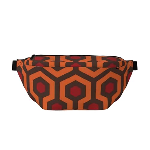 QGWDYYJQ Shining Overlook Printed Crossbody Hüfttasche Reisetasche, Schwarz , Einheitsgröße von QGWDYYJQ