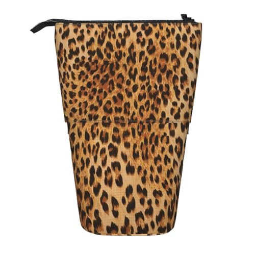 QGWDYYJQ Teleskopischer vertikaler Organizer mit Leopardenmuster von QGWDYYJQ