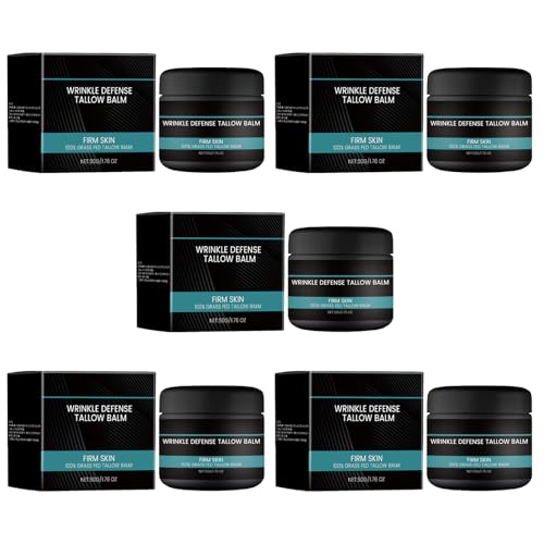QGuoJie Faltenschutz-Talgbalsam für Männer – Anti-Aging-Feuchtigkeitscreme und Nachtserum für das Gesicht – Natürliche Formel zur Reduzierung feiner Linien und Fältchen (5) von QGuoJie