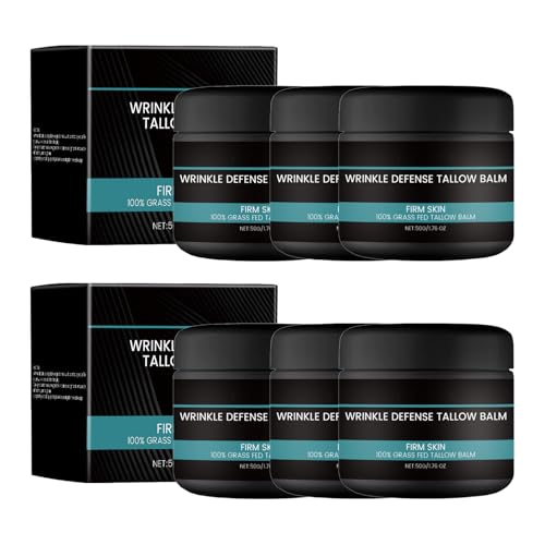 QGuoJie Faltenschutz-Talgbalsam für Männer – Anti-Aging-Feuchtigkeitscreme und Nachtserum für das Gesicht – Natürliche Formel zur Reduzierung feiner Linien und Fältchen (6) von QGuoJie