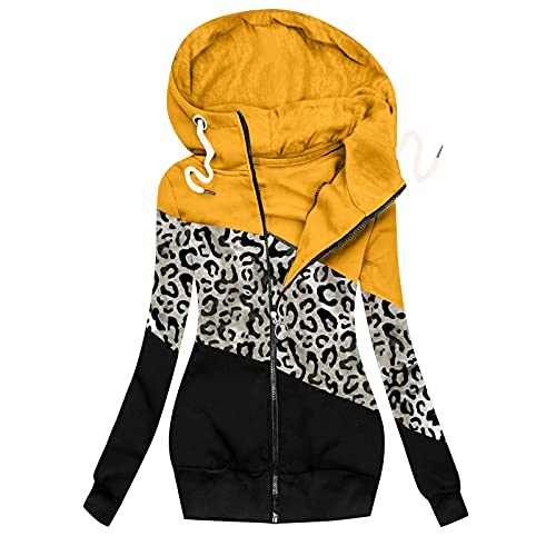 Fleecejacken Damen Winter Jacke Damen Teddy Fleece Jacke äRmellose Weste Damen Steppjacke GrüN Zeitreise KostüM Winnie Pooh KostüM Vegane Daunenjacke Alpaka Strickjacke Winterwanderjacke(C Gelb,S) von QHDDP