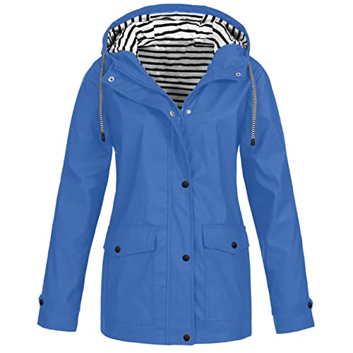 Helloween KostüMe FüR Frauen Kleider Damen Winterparka Partner Halloween KostüM Derbe Regenjacke Pantomime KostüM Mango Blazer Cordjacke Sweatjacke Damen Weiß Daunenmantel Damen(Hell Blau 1,L) von QHDDP