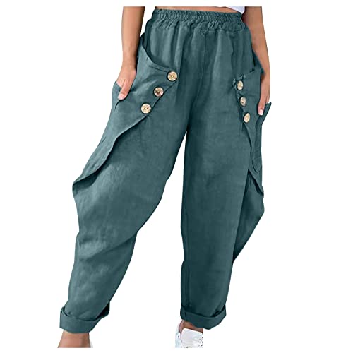 KüBler Arbeitshose Cargohose Damen Herbst Und Winter BMS Matschhosen Bonprix Damen Jeans Armee Jogginghosen Wollhose WeißE Jogginghose Damen Softshellhose Damen Winter (Blau, 3XL) von QHDDP