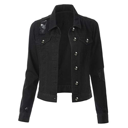 MäNtel Damen Outdoorjacke äRmellose Steppweste Damen Jacken Damen Winter Tweed Blazer Damen Mafia KostüM Damen Zirkusdirektor KostüM Active Weste Damen Feuerwehr Fleecejacke Windrunner(Schwarz,XL) von QHDDP