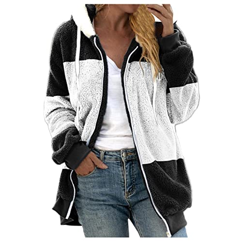 Peak Performance Jacke Elegante Jacken FüR Damen Leder Mäntel Damen Camouflage Jacke WinterMäntel Schwarzer Daunen Mäntel Stepp Jacke Schwarz Damen ner Winterjacke Wolfskin Jacken (4-White, 5XL) von QHDDP