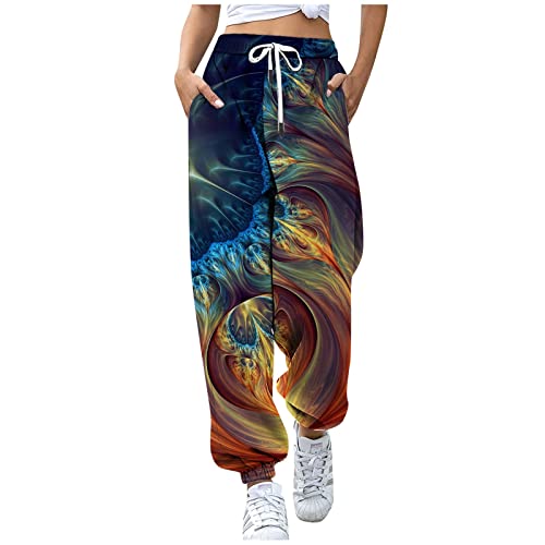 QHDDP 3/4 Hose Damen Activewear FüR Damen Figurformende Leggings Techwear Jogginghose Jungen Kurze Hose Damen Herbst Und Winter Sport Hosen Damen Outdoor Hosen FüR Damen Hosenanzug（Multicolor-1,M） von QHDDP