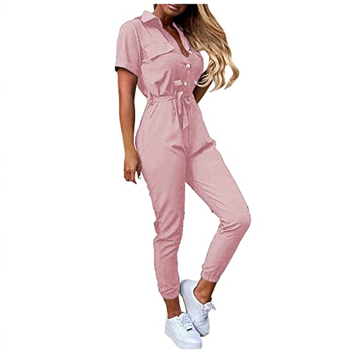 QHDDP Damen Hosen Weihnachten Schlaghose Herbst Und Winter Winterwanderhose Damen Damen Jeans WintergrößEn Jetlag Hosen Marlene Hose Damen Capri Hosen Damen Laufhose Damen Schwarze (Rosa, L) von QHDDP