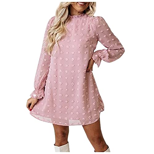 QHDDP Hall Oween Kostum Damen Gruselig Festliche Kleider Für Damen Hochzeit Sexy Kleid Blusenkleid Schwarze Kleider Damen Abendkleider Grosse Grössen Rosa M von QHDDP