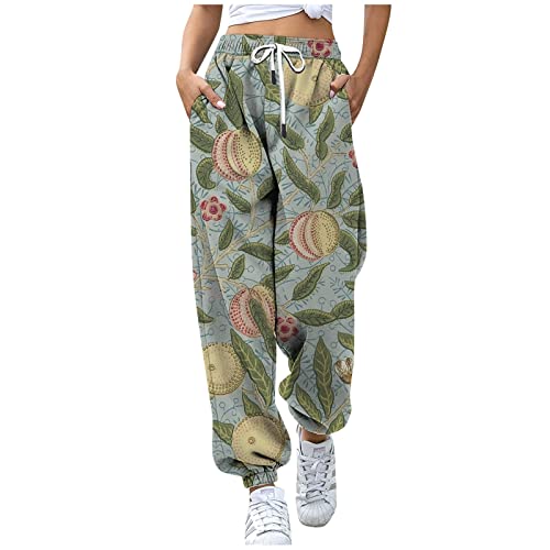 QHDDP Jumpsuits FüR Damen Leggings Yoga Jogginghose Damen Baumwolle Outdoor Hosen FüR Damen Swat Pants Hosen Wanderhose Damen Kurz Leggins 3/4 Damen Pro Leggings Damen Leggings Yoga（Minzgrün-2,S） von QHDDP