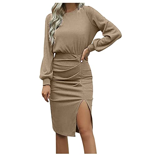 QHDDP Kleider Kinder MäDchen Festlich Herbst Und Winterkleider Weiß des Kaisers Neue Kleider Abschlussball Kleid Festliche Kleider FüR Damen Hochzeit Maxi Kleider FüR Damen Kleider （Complexion,XXL） von QHDDP