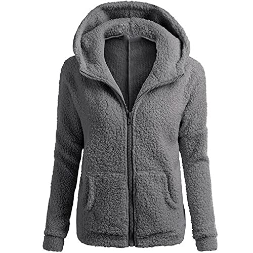 QHDDP Softshelljacke Damen Winterjacke GrüN Modische üBergangsjacke Damen PartnerkostüMe Moose Knu Kles Jacke Film KostüMe Pantomime KostüM GläNzende Weste äRmellose Strickjacke Damen(Dunkelgrau,S) von QHDDP