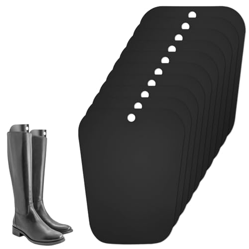 QHFlashbuy Hohe Stiefelstütze 10 Blatt Stiefelformer Wiederverwendbar Kunststoff Stiefelhalter Form Einsätze Hoch Stiefel Ständer Halter für Herren und Damen 10 Zoll von QHFlashbuy