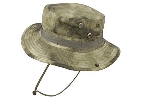 QHIU Boonie Hut Fischerhut Bucket Hat Sonnenschutz Rund Hut Tactical Camo für Angeln Camping Outdoor Sport Herren Damen Unisex von CHINWHI