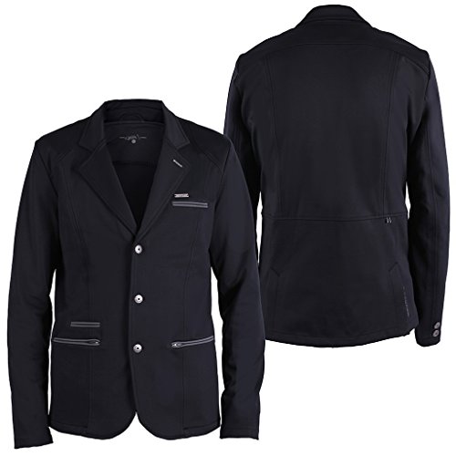 QHP Jungen Turniersakko Turnierjacket Perry Junior kleine Paspeln (152, Schwarz) von QHP