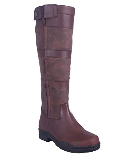 QHP Outdoor-Stiefel Daan Leder/Kunstleder Dunkelbraun (Numeric_39) von QHP