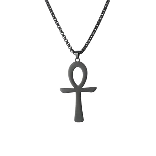 QHUCBAEG Halskette Anhänger Ägypten Auge des Horus Kreuz Halsketten für Männer Frauen Anhänger Halskette Schmuck Geschenk Vintage Geburtstagsgeschenk von QHUCBAEG