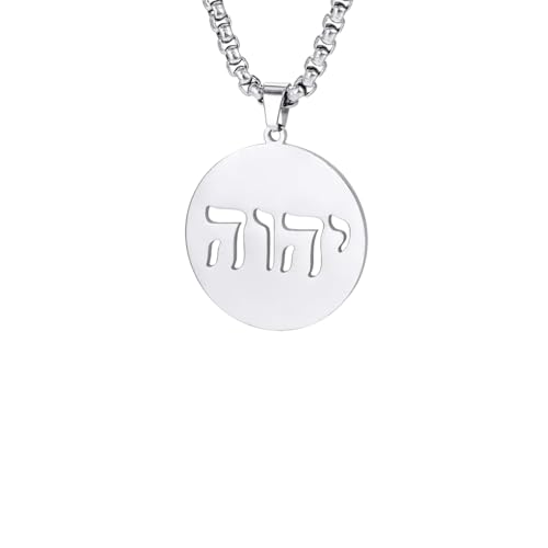 QHUCBAEG Halskette Anhänger Symbol Halsketten Männer Hebräisches Amulett Geschenke Schmuck Geburtstagsgeschenk von QHUCBAEG