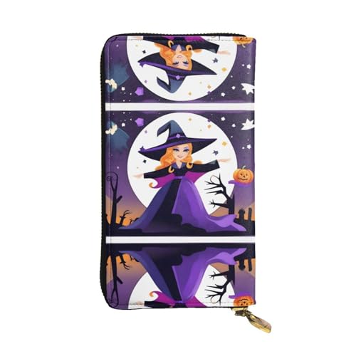 QHZLY BewitchedBash Clutch-Geldbörse aus Leder, lang, Unisex, stilvoll und funktional, mit Kartenfächern, Reißverschlussfächern QHZLY BewitchedBash Clutch-Geldbörse aus Leder, lang, Unisex, stilvoll und funktional, mit Kartenfächern, Reißverschlussfächern von QHZLY