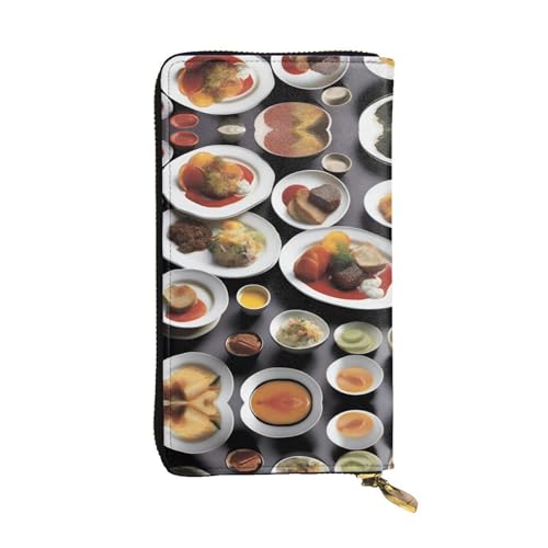 QHZLY Clutch-Geldbörse aus Leder, lang, geschmackvolle Platten, Unisex, stilvoll und funktional, mit Kartenfächern, Reißverschlusstaschen QHZLY Clutch-Geldbörse aus Leder, lang, geschmackvolle Platten, Unisex, stilvoll und funktional, mit Kartenfächern, Reißverschlusstaschen von QHZLY