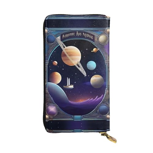 QHZLY Cosmic Voyage Clutch-Geldbörse aus Leder, lang, Unisex, stilvoll und funktional, mit Kartenfächern, Reißverschlusstaschen QHZLY Cosmic Voyage Clutch-Geldbörse aus Leder, lang, Unisex, stilvoll und funktional, mit Kartenfächern, Reißverschlusstaschen von QHZLY
