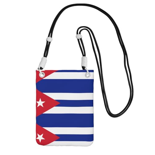 QHZLY Kubanische Flagge Crossbody Handytasche Schwarz mit verstellbarem Riemen für Frauen - modisch, bequem, Schwarz , Einheitsgröße QHZLY Kubanische Flagge Crossbody Handytasche Schwarz mit verstellbarem Riemen für Frauen - modisch, bequem, Schwarz , Einheitsgröße von QHZLY