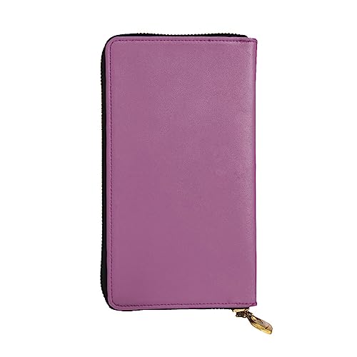QHZLY Lange Clutch-Geldbörse aus Leder, einfarbig, Traubenrot, Unisex, stilvoll und funktional, mit Kartenfächern, Reißverschlusstaschen QHZLY Lange Clutch-Geldbörse aus Leder, einfarbig, Traubenrot, Unisex, stilvoll und funktional, mit Kartenfächern, Reißverschlusstaschen von QHZLY