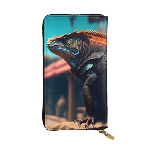 QHZLY Lange Ronin Leguane aus Leder im Cyberpunk Saloon Clutch für Unisex, stilvoll und funktional mit Kartenfächern, Reißverschlusstaschen QHZLY Lange Ronin Leguane aus Leder im Cyberpunk Saloon Clutch für Unisex, stilvoll und funktional mit Kartenfächern, Reißverschlusstaschen von QHZLY
