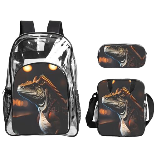 QHZLY Ronin Leguan-Rucksack aus transparentem PVC, leicht und langlebig QHZLY Ronin Leguan-Rucksack aus transparentem PVC, leicht und langlebig von QHZLY