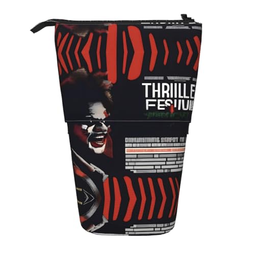 QHZLY Verstellbares FrightFest Federmäppchen mit Reißverschluss, tragbare große Kapazität Aufbewahrung für Schreibwaren von QHZLY